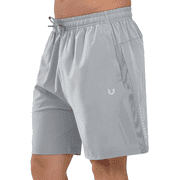 NORTHYARD Men's Workout Shorts 7 Inch Breathable Athletic Running Hiking Shorts Lightgrey M