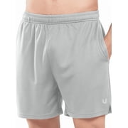 NORTHYARD Men's 5" Athletic Shorts Running Workout Quick Dry Gym Short Lightgrey L