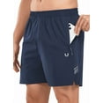 thumbnail image 1 of NORTHYARD Men's 5 Inch Shorts Athletic Running Quick Dry Gym Short with Zip Pockets Navy XL, 1 of 9