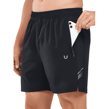 NORTHYARD Men's 5 Inch Shorts Athletic Running Quick Dry Gym Short with Zip Pockets, Sizes S-2XL