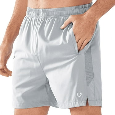 NORTHYARD Men's 5" Workout Athletic Shorts Running Gym Activewear Basketball Shorts Lightgrey S