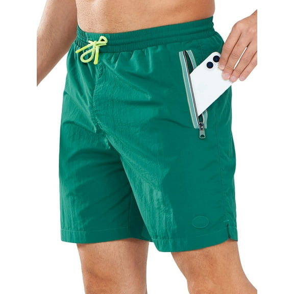 NORTHYARD Men's 5" Swim Trunks Quick Dry Casual Trendy Evergreen Beach Shorts, Sizes S-2XL