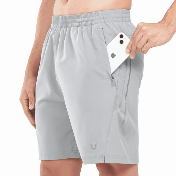 NORTHYARD Men's 7" Running Athletic Shorts with Zipper Pockets Workout Short, Sizes S-2XL