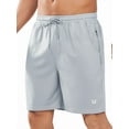 thumbnail image 1 of NORTHYARD Men's 7 Inch Athletic Basketball Shorts with 4 Pockets Workout Gym Short Lightgrey 3XL, 1 of 8