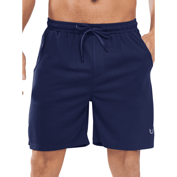NORTHYARD Men's 7 Inch Athletic Basketball Shorts with 4 Pockets Workout Gym Short Navy XL