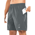 thumbnail image 1 of NORTHYARD Men's 7" Running Athletic Shorts with Zipper Pockets Workout Short, Sizes S-2XL, 1 of 8