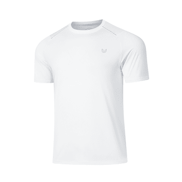 NORTHYARD Men's Athletic Shirts Running Workout Short Sleeve T-shirt White L