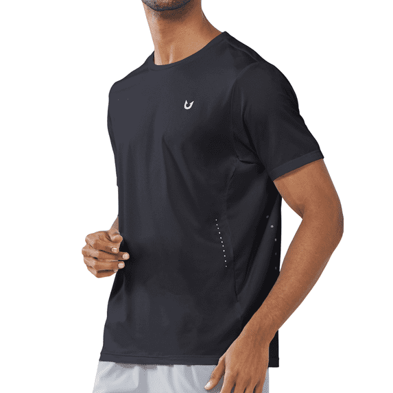 NORTHYARD Men's Athletic T-Shirts Workout Running Short Sleeve Gym Shirts Black XL