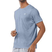 NORTHYARD Mens Athletic T-Shirts Workout Running Short Sleeve Gym Shirts Blue Heather M