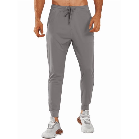 NORTHYARD Men's Sweatpants Athletic Running Joggers with Pockets for Workout Hiking Gym Pants Lightgrey XL