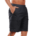 thumbnail image 1 of NORTHYARD Men's Cargo Shorts Hiking Outdoor Casual Cotton Camping Shorts with Multipocket Black L, 1 of 9