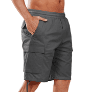 NORTHYARD Men's Cargo Shorts Hiking Outdoor Casual Cotton Camping Shorts with Multipocket Darkgrey XL