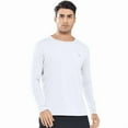 thumbnail image 1 of NORTHYARD Men's Fishing Shirts Long Sleeve Sun Protection UPF 50+ Rash Guard UV SPF Swim Beach Hiking White L, 1 of 7