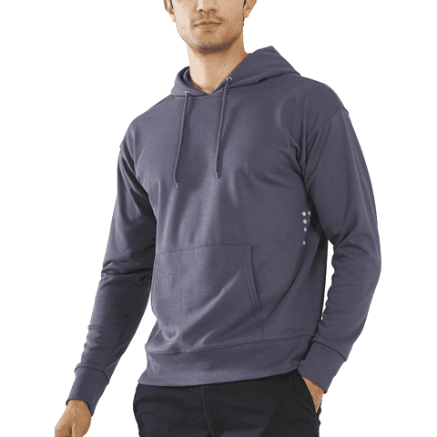 Pullover Hoodies for Men with Long Sleeve Cotton Casual Sweatshirts Darkgrey L