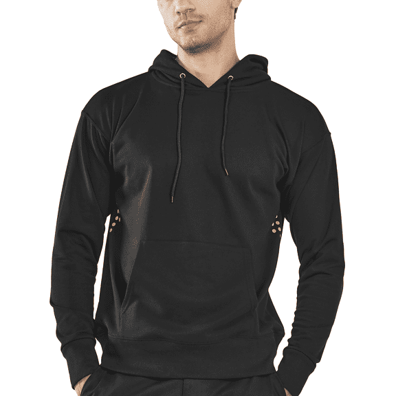 NORTHYARD Pullover Hoodies for Men with Long Sleeve Cotton Casual Sweatshirts Black L