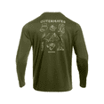 thumbnail image 1 of NORTHYARD Men's Rash Guard with Long Sleeves UPF 50+ Sun Protection Shirts Fishing Outdoor Hiking Swimming Beach Shirt Quick Dry Lightweight Armygreen M, 1 of 8