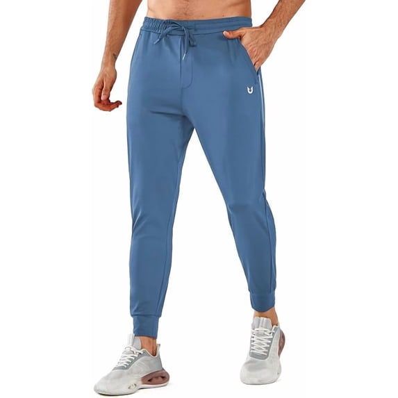 NORTHYARD Men's Sweatpants Athletic Running Joggers with Pockets for Workout Hiking Gym Pants Greyblue M