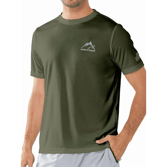 NORTHYARD Swim Shirts for Men UPF 50 Sun Protection Quick Dry Short Sleeve T-Shirts Rash Guard, Sizes S-4XL