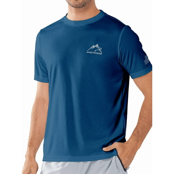 NORTHYARD Swim Shirts for Men UPF 50  Sun Protection Quick Dry Short Sleeve T-Shirts Rash Guard, Sizes S-4XL