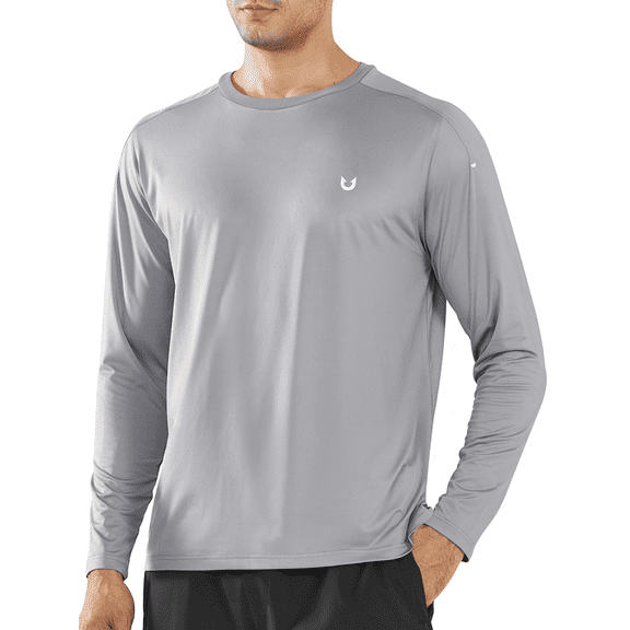 NORTHYARD Men's and Big Men's Workout Running Shirts Athletic Long Sleeve Fishing Hiking Shirt, Sizes S-3XL