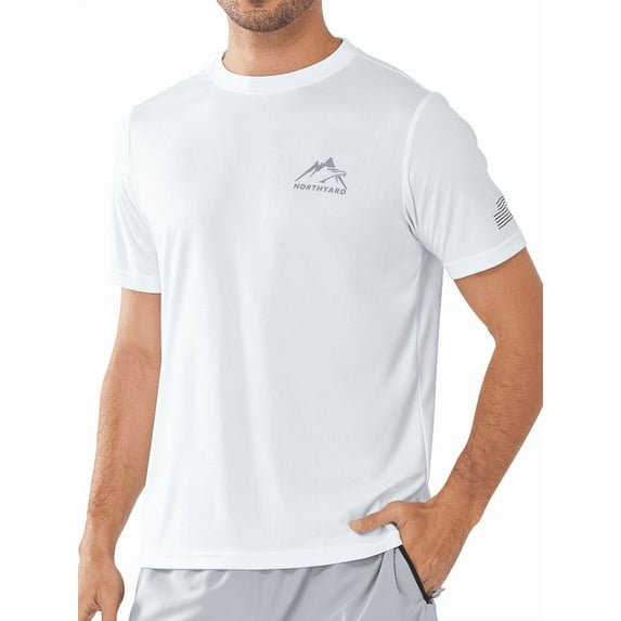 NORTHYARD Swim Shirts for Men UPF 50+ Sun Protection Quick Dry Short Sleeve T-Shirts Rash Guard, Sizes S-4XL