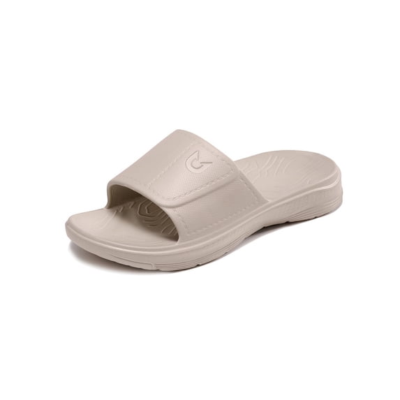 NORTHYARD Slippers for Men with Arch Support Cloud Slides Sandals Non Slip Waterproof Shower Bathroom Pool Beach Shoes Khaki