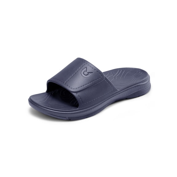 NORTHYARD Slippers for Men with Arch Support Cloud Slides Sandals Non Slip Waterproof Shower Bathroom Pool Beach Shoes Navy