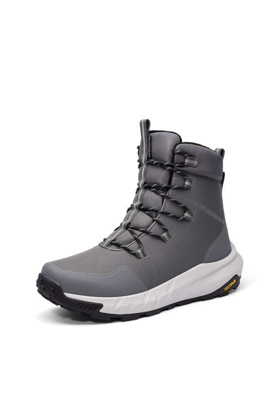 NORTIV 8 Men's Wide Winter Boots Grip on Snow Ice Insulated Waterproof Lightweight Comfortable Hiking Outdoor Boots