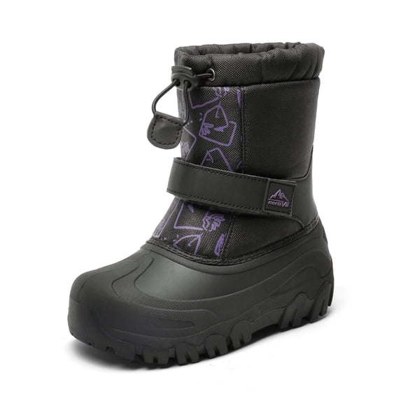 NORTIV 8 Kids Snow Boots Boy's Girl's Waterproof Cold Weather Classic Booties Hiking Outdoor Shoes (Little Kids/Big Kids)