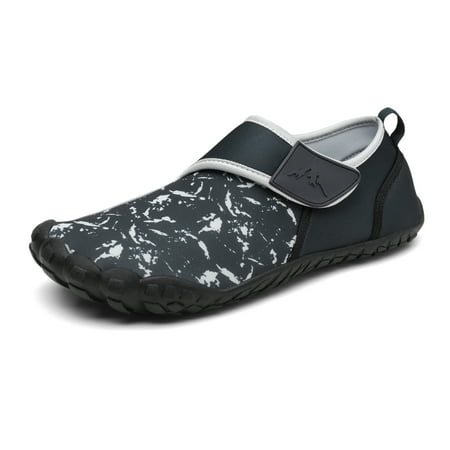 NORTIV 8 Men's Barefoot Water Shoes Lightweight Outdoor Sports Quick Dry Aqua Swim Surf Shoes SNWS222M NAVY Size 9