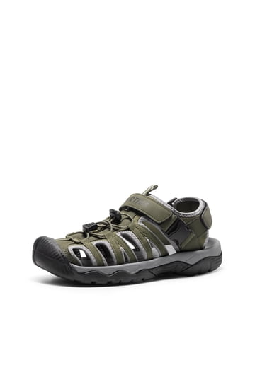 Mens Closed Toe Sandals in Mens Sandals | Gray - Walmart.com display picture 1