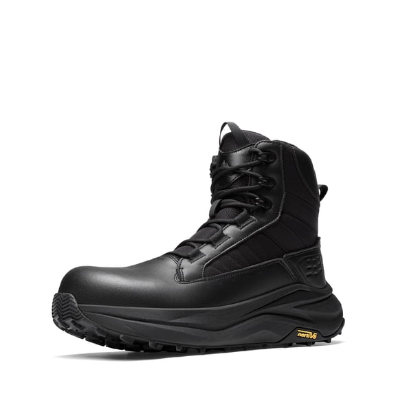 NORTIV 8 Men’s Composite Toe Work Boots, Wide Toe Box, Side Zipper, Slip-Resistant EH Safety Boots