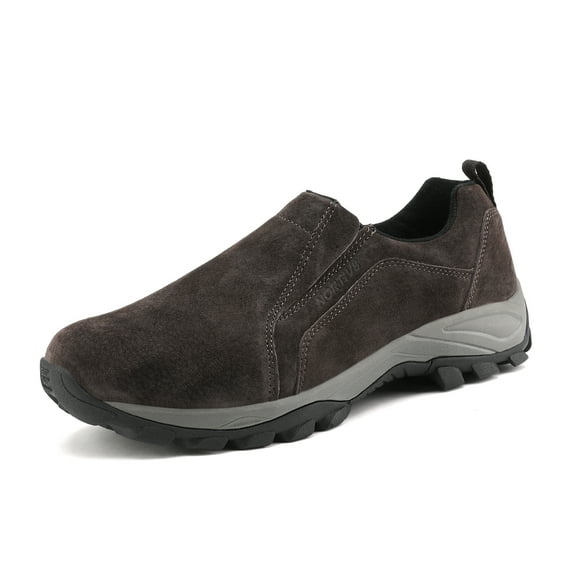 NORTIV 8 Men's Fashion Comfort Lightweight Outdoor Walking Shoes Moccasins Slip On Loafer Shoes JS19007M BROWN Size 12