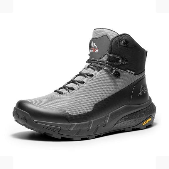 NORTIV 8 Men's Mid Waterproof Hiking Boots Outdoor Lightweight Breathable Trekking Camping Mountaineering Shoes HydroTrek