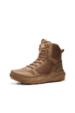NORTIV 8 Men's Military Tactical Boot Lightweight Boots for Work All Day Side Zipper Motorcycle Combat Hiking Shoes