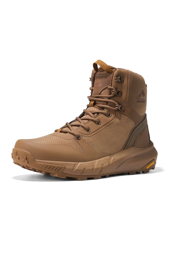 NORTIV 8 Men's Military Tactical Boot Lightweight Comfortable Boots for Work All Day Side Zipper Motorcycle Combat Hiking Boots Metrostrike(8-9 Inches)