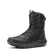 NORTIV 8 Mens Military Tactical Boot Lightweight Comfortable Boots for Work All Day Side Zipper Motorcycle Combat Hiking Boots 8 Inches Metrostrike