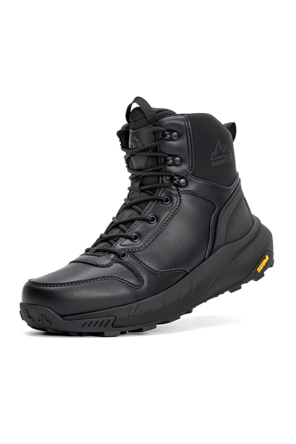 NORTIV 8 Men's Military Tactical Boot Lightweight Comfortable Boots for Work All Day Side Zipper Motorcycle Combat Hiking Boots 8 Inches