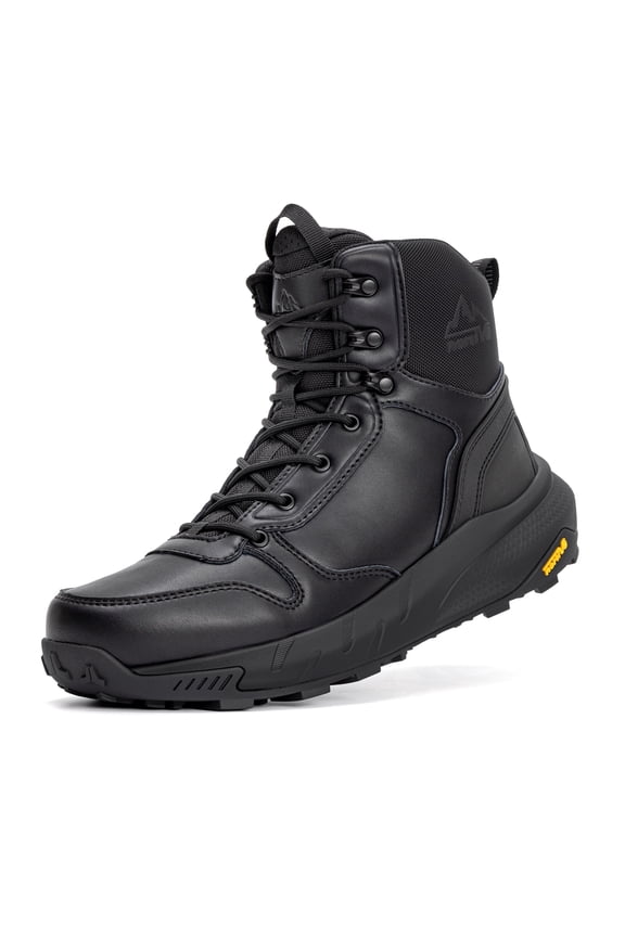 NORTIV 8 Men's Military Tactical Boot Lightweight Comfortable Boots for Work All Day Side Zipper Motorcycle Combat Hiking Boots 8 Inches