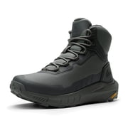 NORTIV 8 Mens Military Tactical Boot Side Zipper Work Hiking Boots Lightweight Comfortable Motorcycle Combat Boots 8 Inches