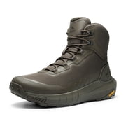 NORTIV 8 Mens Military Tactical Boot Side Zipper Work Hiking Boots Lightweight Comfortable Motorcycle Combat Boots 8 Inches