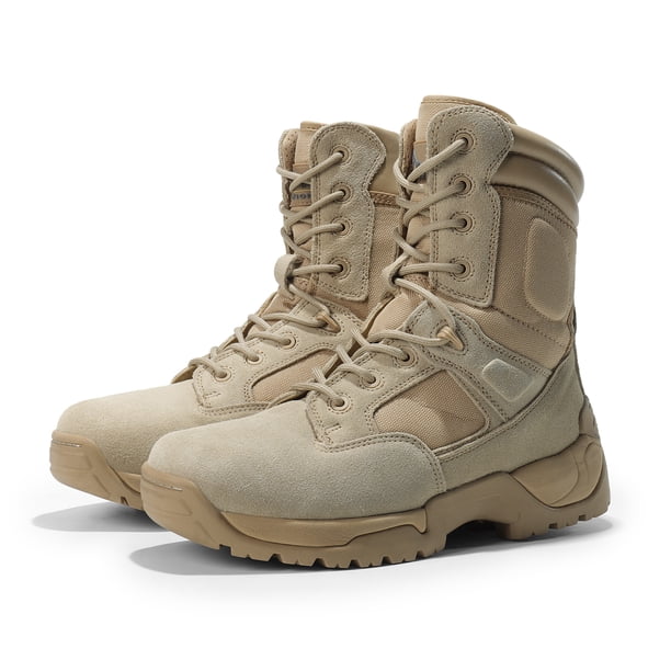 NORTIV Men's Military Tactical Work Boots Hiking Motorcycle