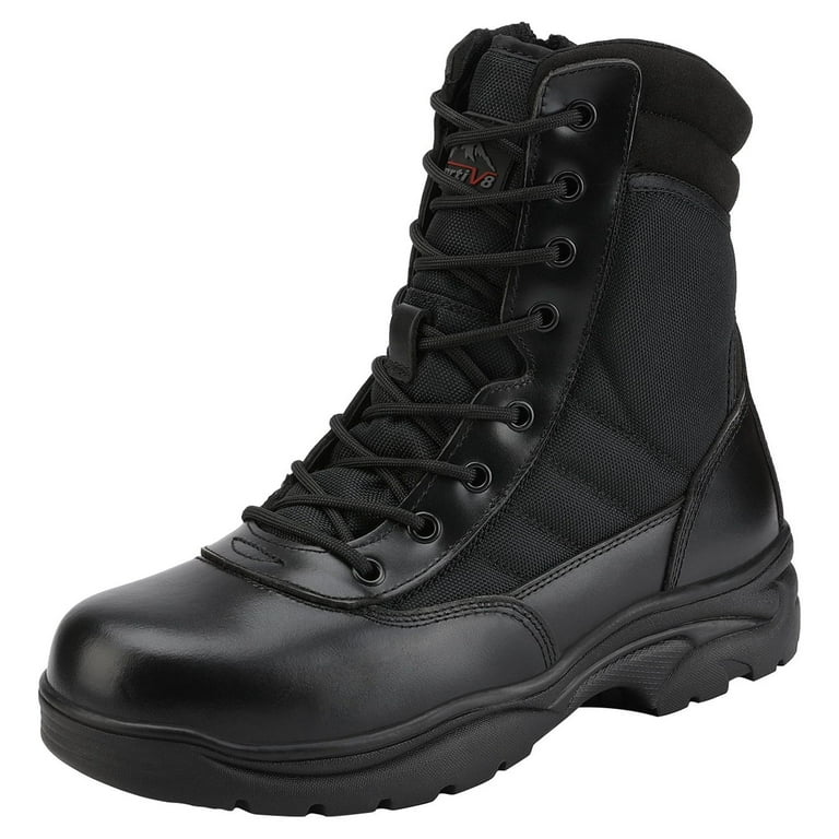 靴 Bird Shooter 8E Black Navigator NORTIV 8 Men's Military Tactical Work Boots Side Zipper