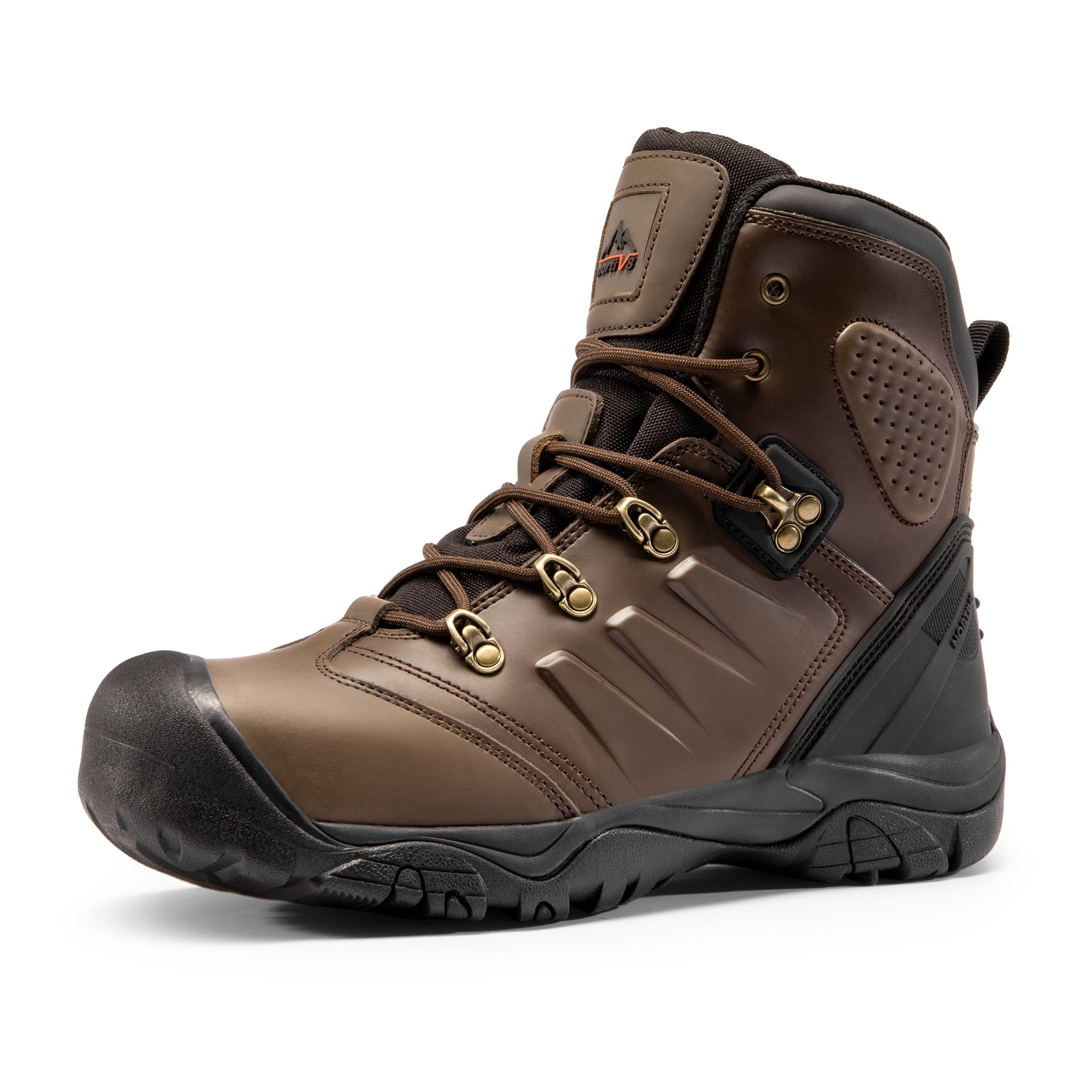 NORTIV 8 Men\'s Steel Toe Ankle Work Boots Outdoor Safety‎ Waterproof New Sz 9 02:03--  main image 3