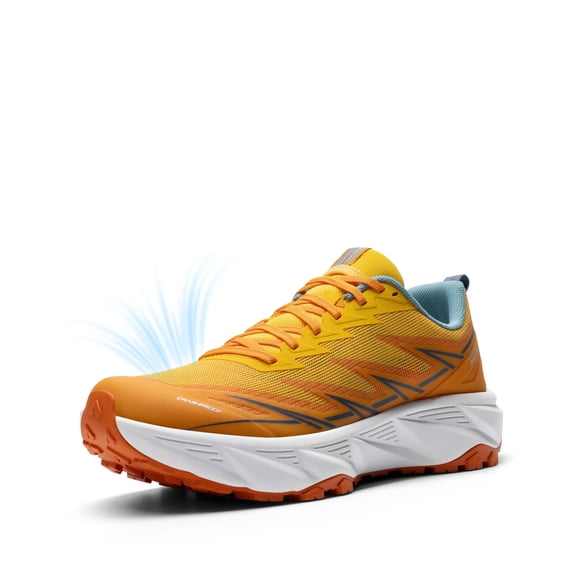 NORTIV 8 Men's Trail Running Walking Shoes Breathable Cushion Hiking Tennis Comfortable Non-slip Gym Shoe Athletic Fashion Sneakers