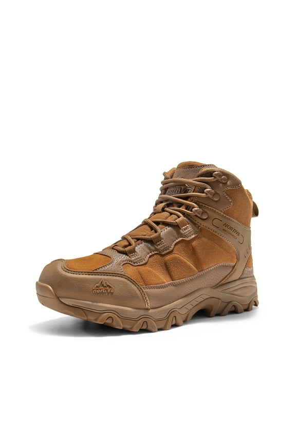 NORTIV 8 Men's Waterproof Hiking Boots Outdoor Mid Trekking Lightweight Mountaineering Shoes