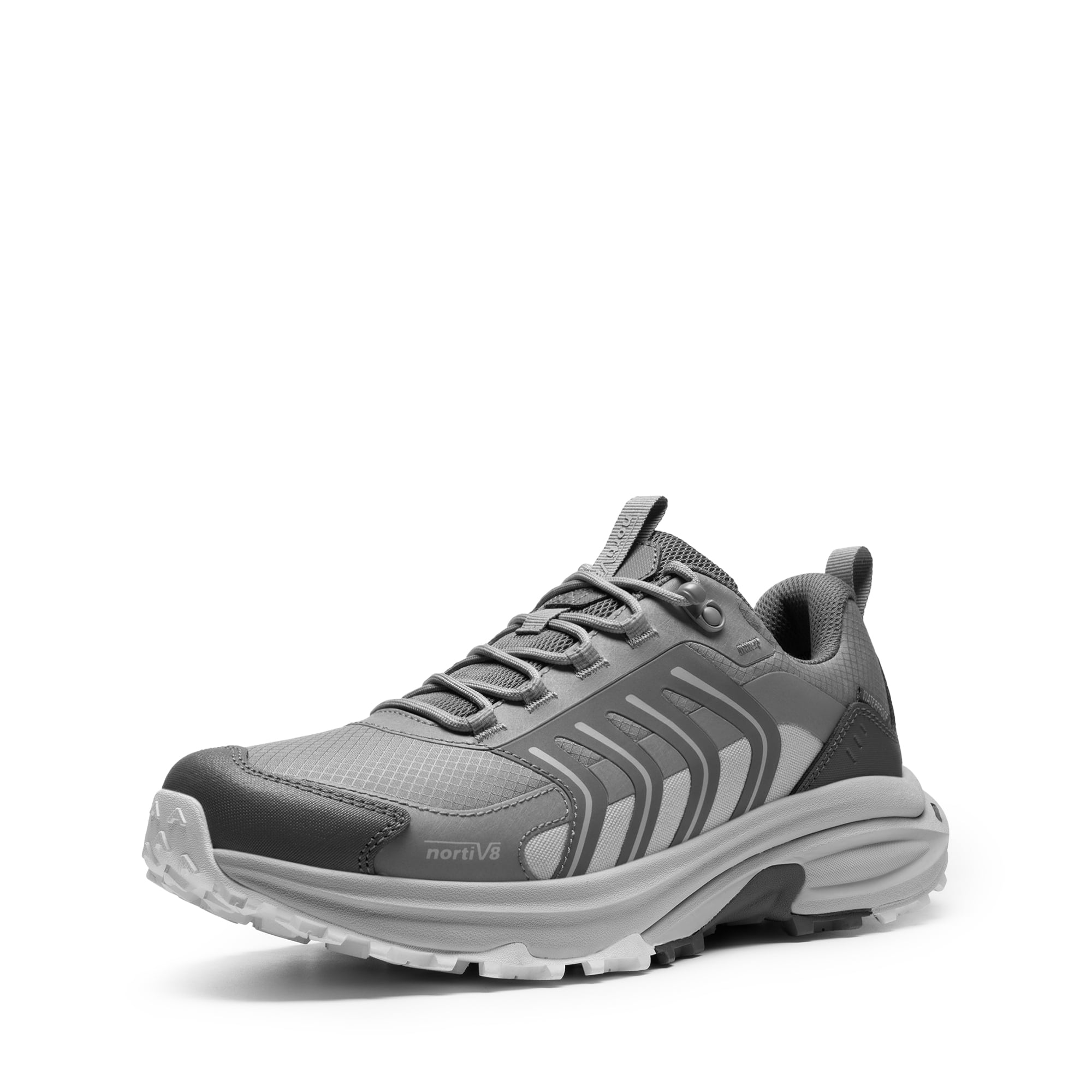NORTIV 8 Men's Waterproof Hiking Shoes Non-Slip Lightweight for Walking Comfort Outdoor Trekking Camping Climbing Daily Fashion Sneakers Armadillo FieldLite