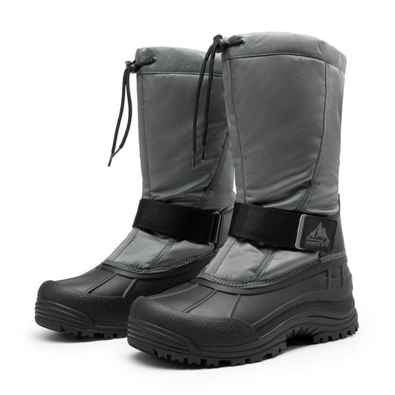 NORTIV 8 Men's Waterproof Hiking Winter Snow Boots Insulated Liner Lightweight Outdoor Tall Boots