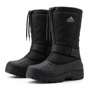NORTIV 8 Mens Waterproof Hiking Winter Snow Boots Insulated Liner Lightweight Outdoor Tall Boots