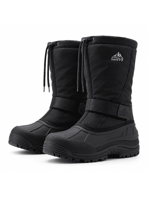 Mens Snow Boots Insulated Waterproof Winter Boots Outdoor Comfort Warm Shoes